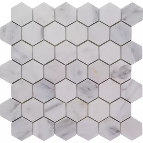 2-Inch-Hexagon-Snow-White-Marble