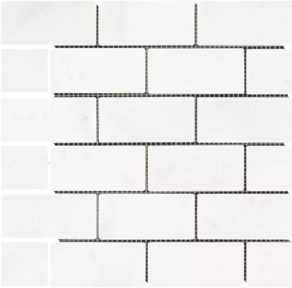 2X4 Snow White Tumbled Mosaic - Image 2